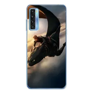 Чохол дракон Беззубик для TCL 20L Plus (Політ Беззубика)