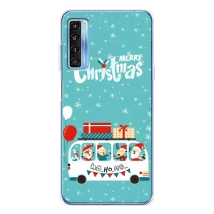 Силиконовый бампер на рождество для TCL 20L Plus (Рождественское настроение)