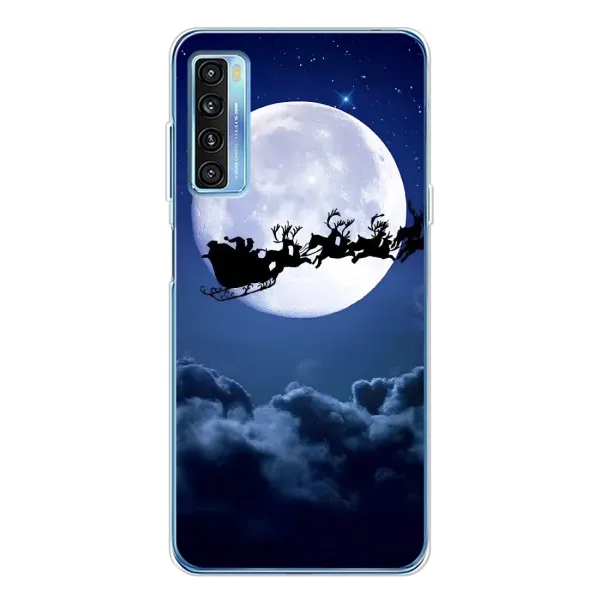 Чехол с рисунком «Санта - луна» для TCL 20L Plus Чехол с рисунком «Санта - луна» для TCL 20L Plus