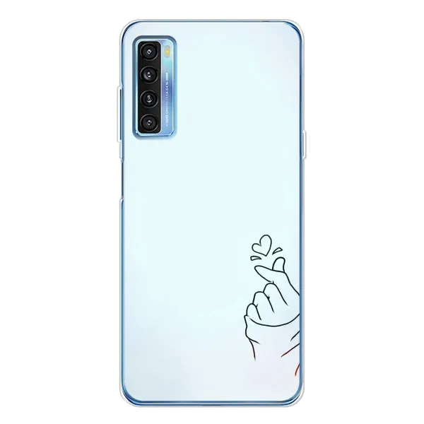 Чохол з малюнком «Сердечко на блакитному» для TCL 20L Plus Чохол з малюнком «Сердечко на блакитному» для TCL 20L Plus