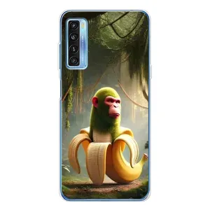 Чехол с мемами тралалело тралала для TCL 20L Plus (Шимпанзини бананини)