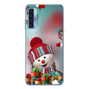 Чохли на Новий Рік TCL 20L Plus (Сніговик в шапці)