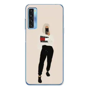 Силиконовый Чехол на TCL 20L Plus с картинкой Стильных Девушек (Стильная)