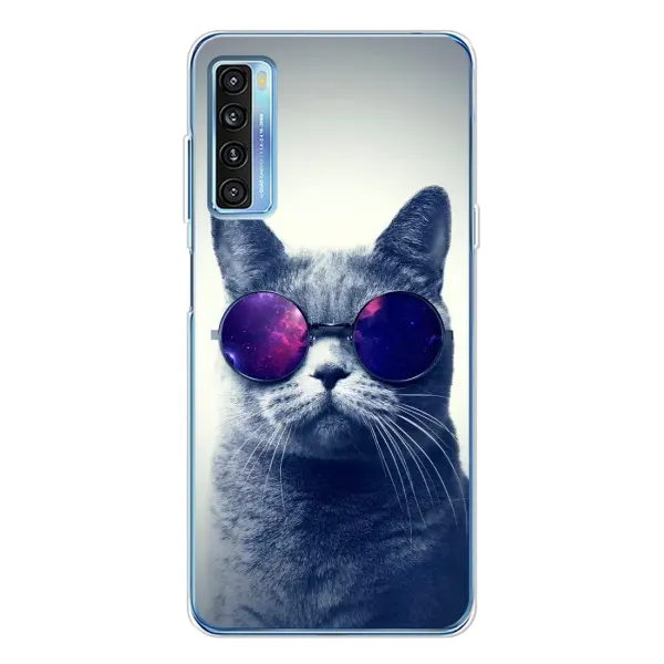 Чехол с рисунком «Стильный КОТ» для TCL 20L Plus