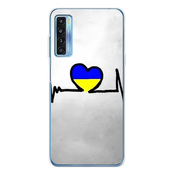 Чехол с рисунком «Украинская кардиограмма» для TCL 20L Plus Чехол с рисунком «Украинская кардиограмма» для TCL 20L Plus