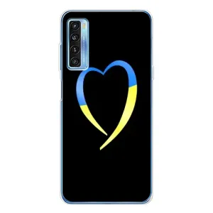Силиконовый Чехол на TCL 20L Plus (Я-Украина) (Украинское сердце)