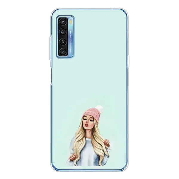 Чехол с рисунком «В шапке» для TCL 20L Plus