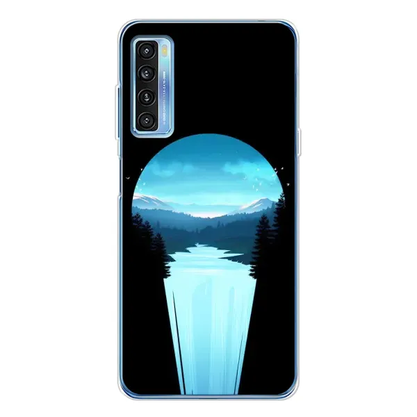 Чехол с рисунком «Синий Водопад» для TCL 20L Plus