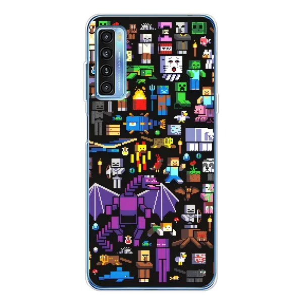 Чехол с рисунком «Все персонажи» для TCL 20L Plus