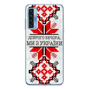 Силиконовый Чехол на TCL 20L Plus (Вышиванка Доброго вечера)