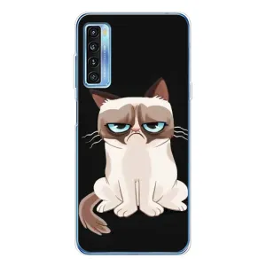 Чехол на тематику: Коты для TCL 20L Plus (Взгляд кота)
