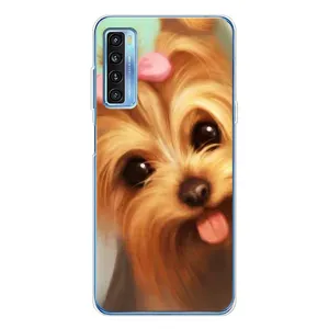 Чехол (ТПУ) Милые собачки для TCL 20L Plus (Йоршенский терьер)