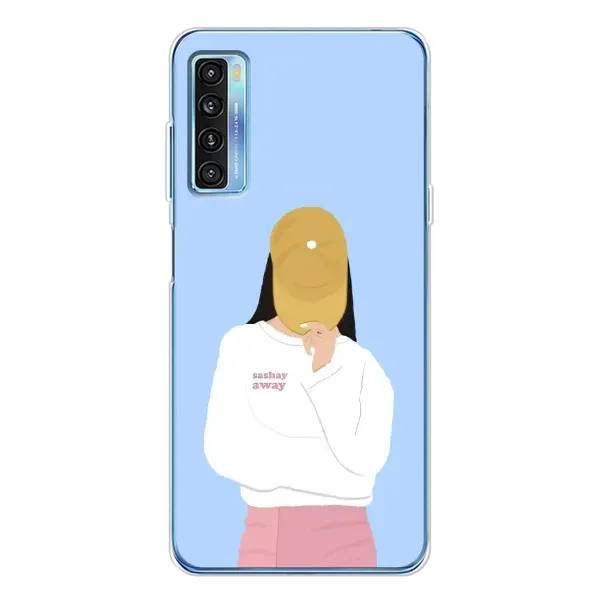 Чехол с рисунком «Желтая кепка» для TCL 20L Plus