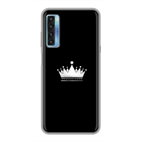 Чехол с рисунком «Белая корона» для TCL 20L