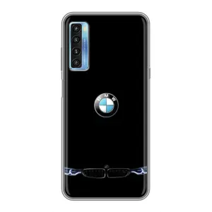Силіконовий бампер з картинкою машини на TCL 20L (Чорний BMW)