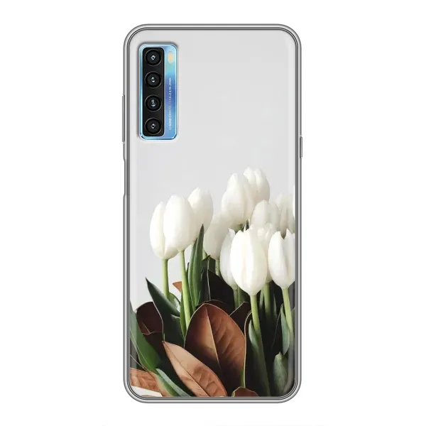 Чехол с рисунком «Букет тюльпанов» для TCL 20L