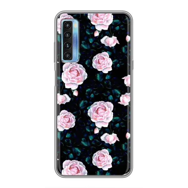 Чехол с рисунком «Чайные розы» для TCL 20L