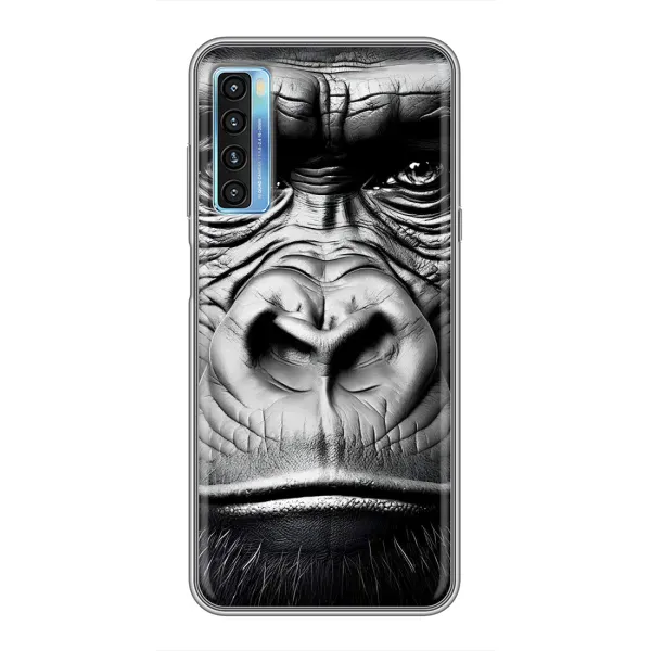 Чехол с рисунком «Черная обезьяна» для TCL 20L