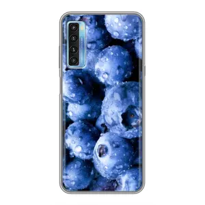 Чехол с изображением  вкусной еды для TCL 20L (Голубика)