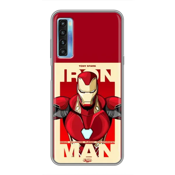 Чехол с рисунком «Iron man» для TCL 20L Чехол с рисунком «Iron man» для TCL 20L