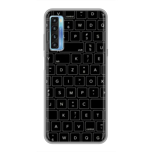 Чехол с рисунком «Клавиатура» для TCL 20L