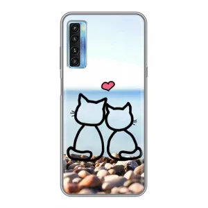 Силиконовые Чехлы Любимому человеку для TCL 20L (Котейки)