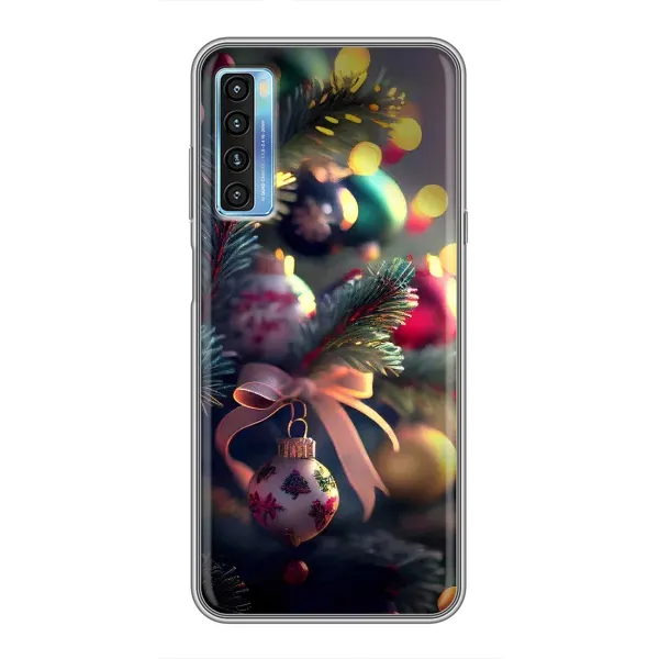 Чехол с рисунком «Красивая елочка» для TCL 20L
