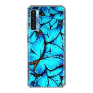 Силиконовый бампер с картинкой животных для TCL 20L (Крылья бабочек)