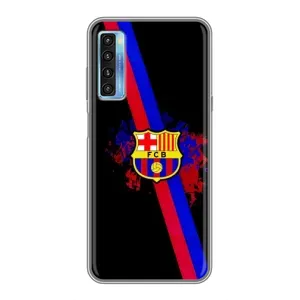 Чехол для TCL 20L (Барселона) (Лого Барсы)