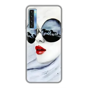 Чехол с картинкой Модные Девчонки TCL 20L (Любительница коней)