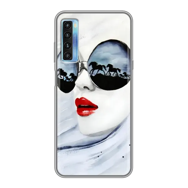 Чехол с рисунком «Любительница коней» для TCL 20L