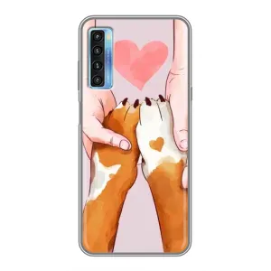 Чехол (ТПУ) Милые собачки для TCL 20L (Любовь к собакам)