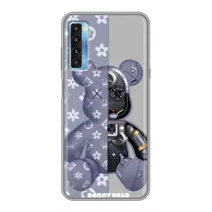 Силіконовий чохол для TCL 20L (Ведмідь Louis Vuitton)