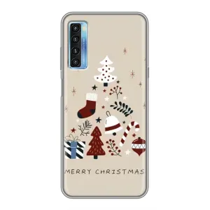 Чехол Санта Клаус для TCL 20L (Merry Christmas)
