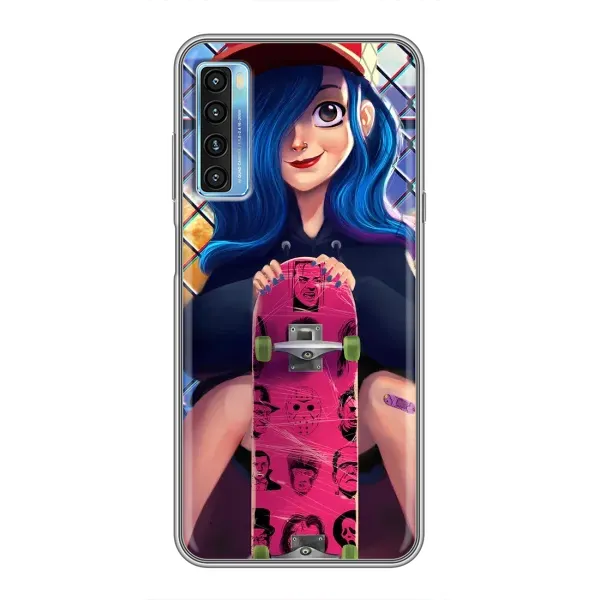 Чехол с рисунком «Модная девушка» для TCL 20L