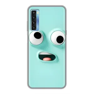 Чехол с рисунком «Забавное мятное лицо» для TCL 20L