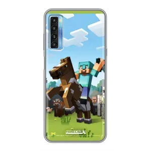 Чохли для TCL 20L (Персонажі МайнКрафт) (На коні)
