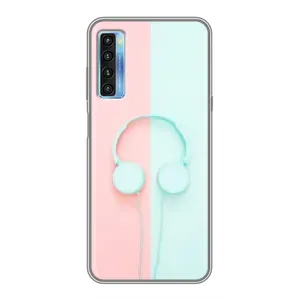 Чехол с рисунком «Наушники» для TCL 20L