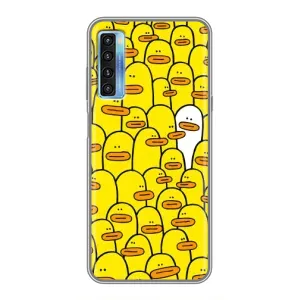 Силиконовый бампер с картинкой животных для TCL 20L (Особенный)