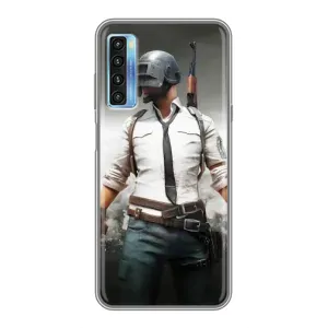 Чохол з картинкою "Герой Pubg" на TCL 20L (Пабг)