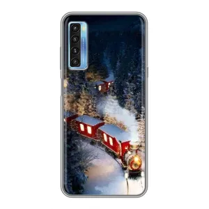 Силиконовый бампер на рождество для TCL 20L (Поезд)
