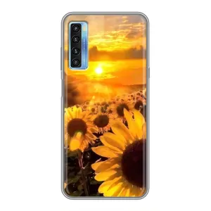 Чохол з Квітами для TCL 20L (поле соняшників)