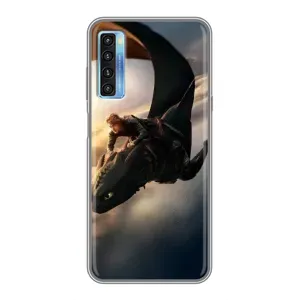 Чехол дракон Беззубик для TCL 20L (Полет Беззубика)