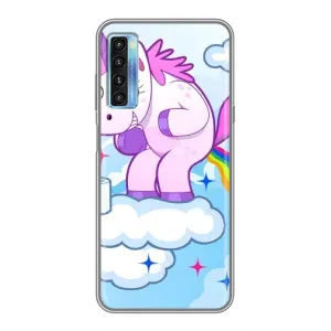 Чехол Unicorn на TCL 20L (Радуга единорожка)