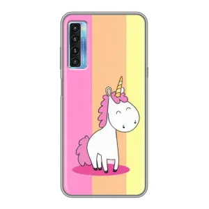 Чехол Unicorn на TCL 20L (Радужный Единорог)