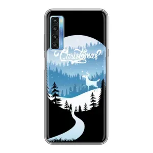 Силиконовый бампер на рождество для TCL 20L (Рождественский Олень)