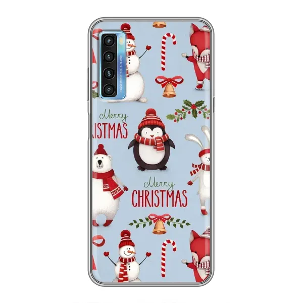 Чехол с рисунком «Рождественский» для TCL 20L