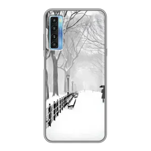 Чехлы на Новый Год TCL 20L (Снегом замело)