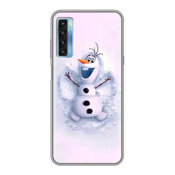 Чехол с рисунком «Снеговик Олов» для TCL 20L