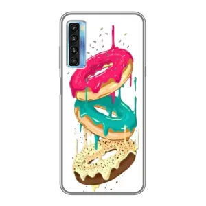 Чехол с изображением  вкусной еды для TCL 20L (Сочные пончики)